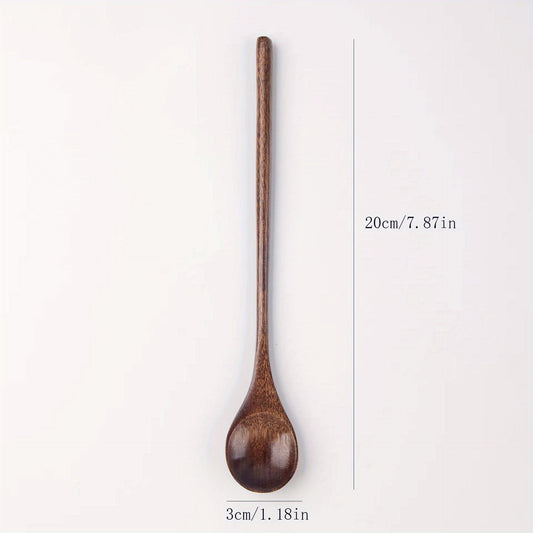 Long Handle Wooden Ladle Extended Cooking Spoon Kitchen Item