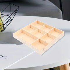 Wooden Desktop Tray Earring Display Storage Box