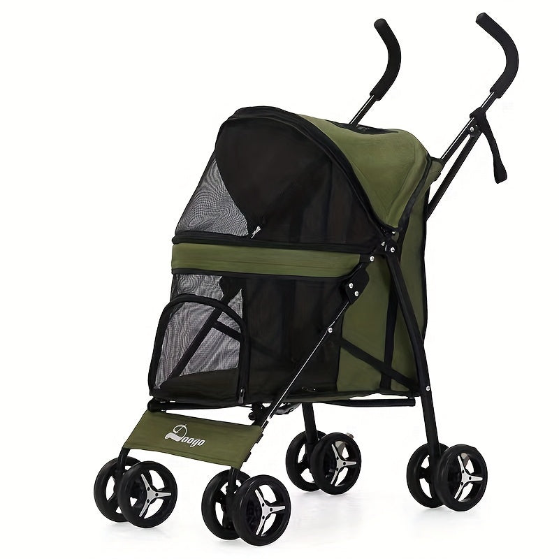 Pet Stroller - Lightweight & Foldable - Ideal for Small Dogs and Cats