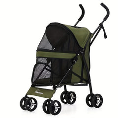 Pet Stroller - Lightweight & Foldable - Ideal for Small Dogs and Cats