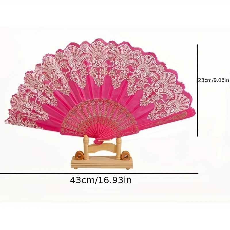 Antique Folding Fan 17 78 Cm For Women Girls Men