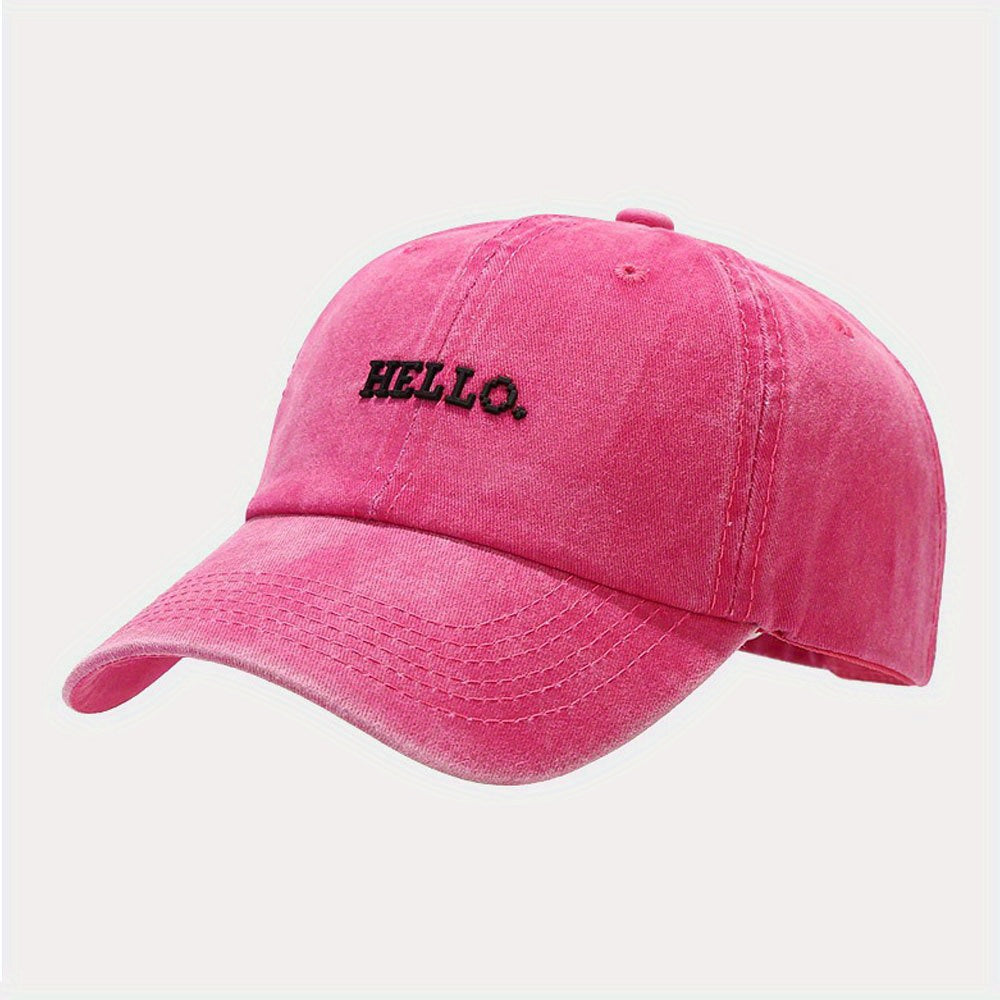 Soft Top Curved Brim Cap Embroidered Dad Hat