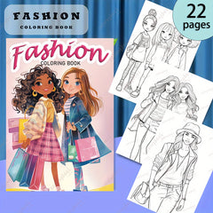 Coloring Book with Storytelling Props for Painting