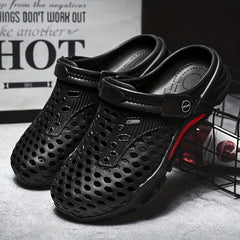 Men's Breathable Slip On Clog Sandals with Strap