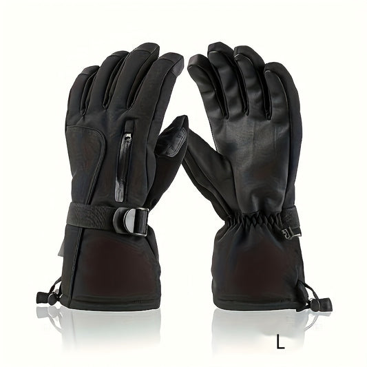 Men's Waterproof Ski Gloves Windproof Touch Screen Warm Gloves