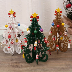 Wooden Christmas Tree Ornaments DIY Christmas Decoration