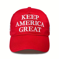 Red Letter Flag Embroidery Baseball Cap Sun Hat Hip Hop Dad Hats