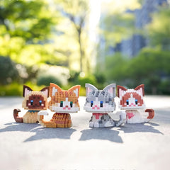 Building Blocks Cat Pet Series - Small Particle Building Blocks Creative Gift