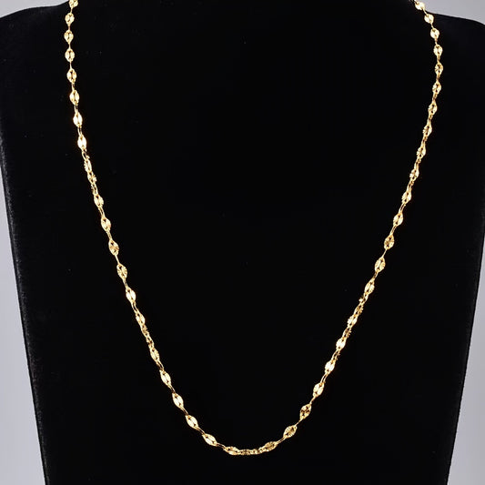 Golden Lips Chain Stainless Steel Men's Clavicle Chain