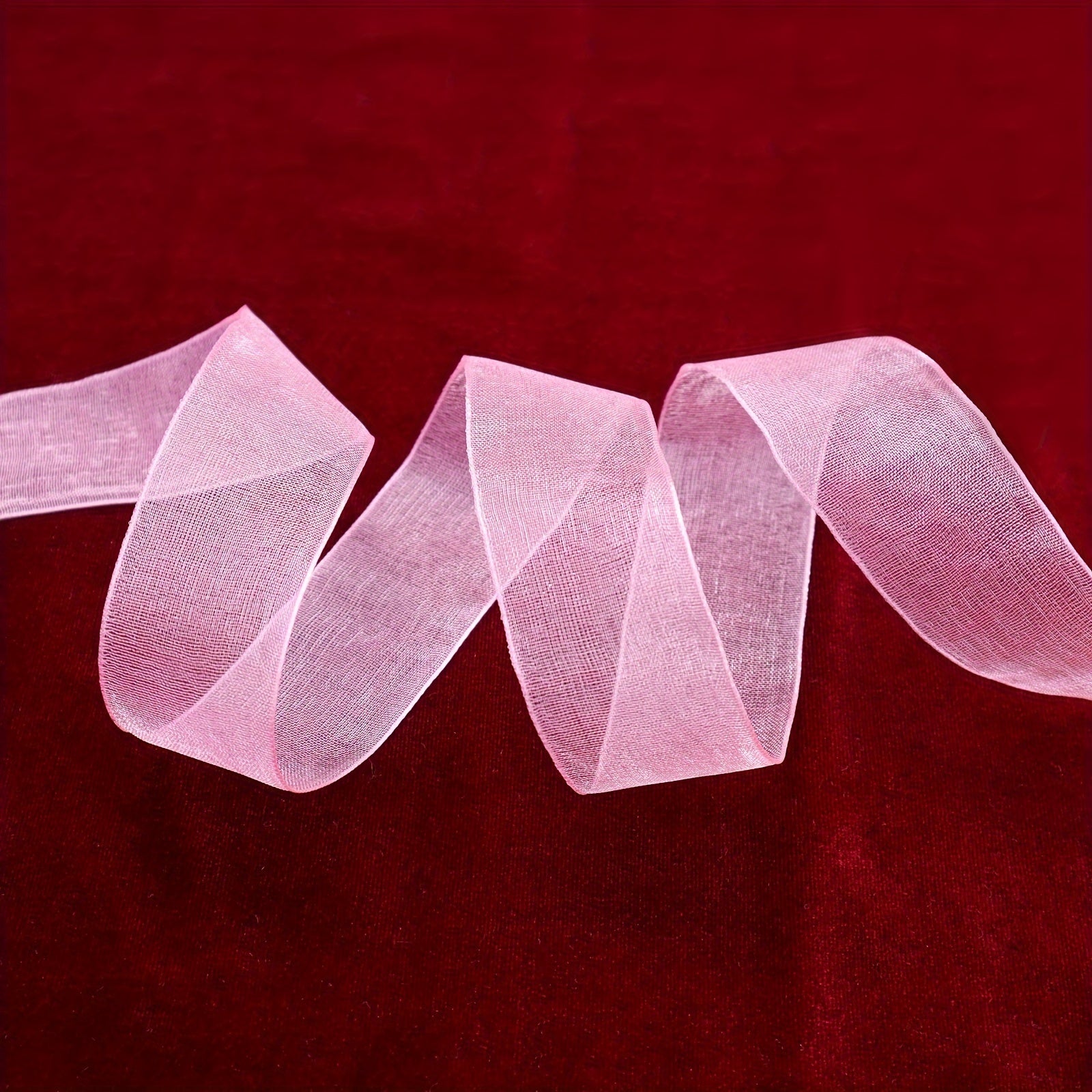 5 Yards Sheer Chiffon Organza Satin Ribbon for Wrapping and Decorating