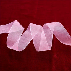 5 Yards Sheer Chiffon Organza Satin Ribbon for Wrapping and Decorating