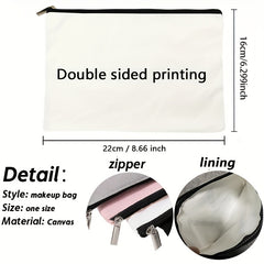 Teacher Love Inspire Print Cosmetic Bag Makeup Travel Toiletry Organizer