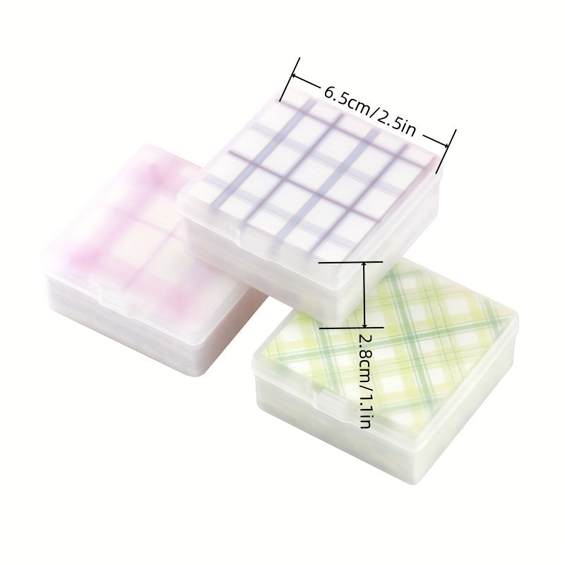 Striped Note Paper Storage Box Grid Teaching Sticker