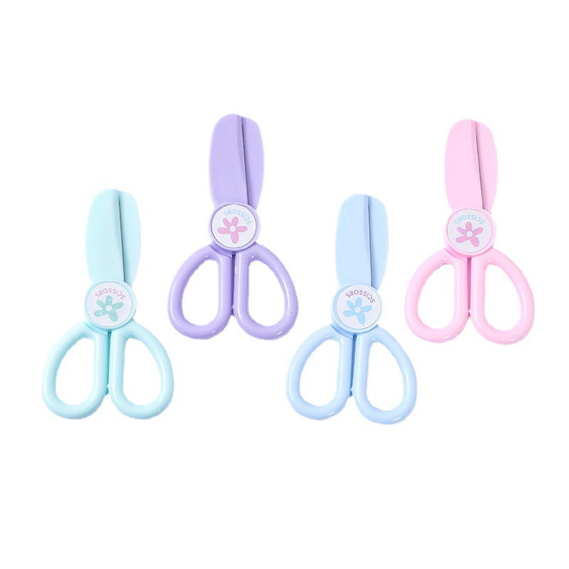 2 Sets Preschool Round-headed Safety Scissors