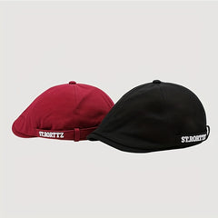 Adjustable Summer Casual Mens Peaked Cap Retro Letter Embroidery