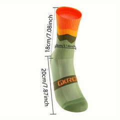 Compression Crew Socks Non Slip Moisture Wicking Nylon Blend Sports Socks