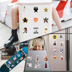 55pcs Hamilton Themed Vinyl Stickers Set - Historical & Pop Culture Decals