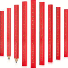 10pcs Carp Carpenter Pencils in Wooden Box for Woodworking