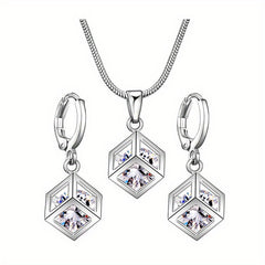 Crystal Jewelry Set Bridal Women Accessories
