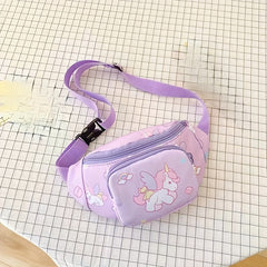 Kids Cartoon Pony Waist Bag Lightweight Chest Bag