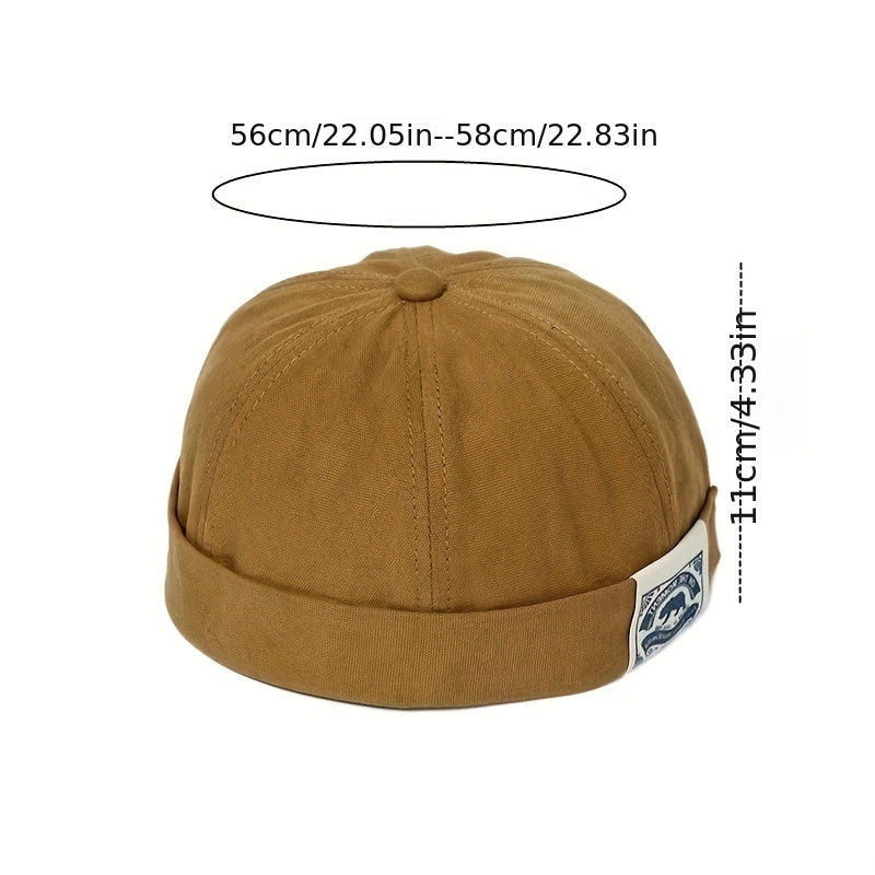 Retro Patch Melon Skin Hat Street Landlord Beret Hat