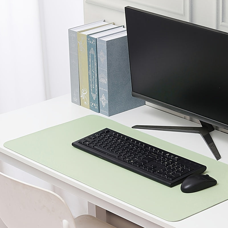 Leather Desk Pad 60x23.6in Non-Slip PU Desktop Decorative Pad