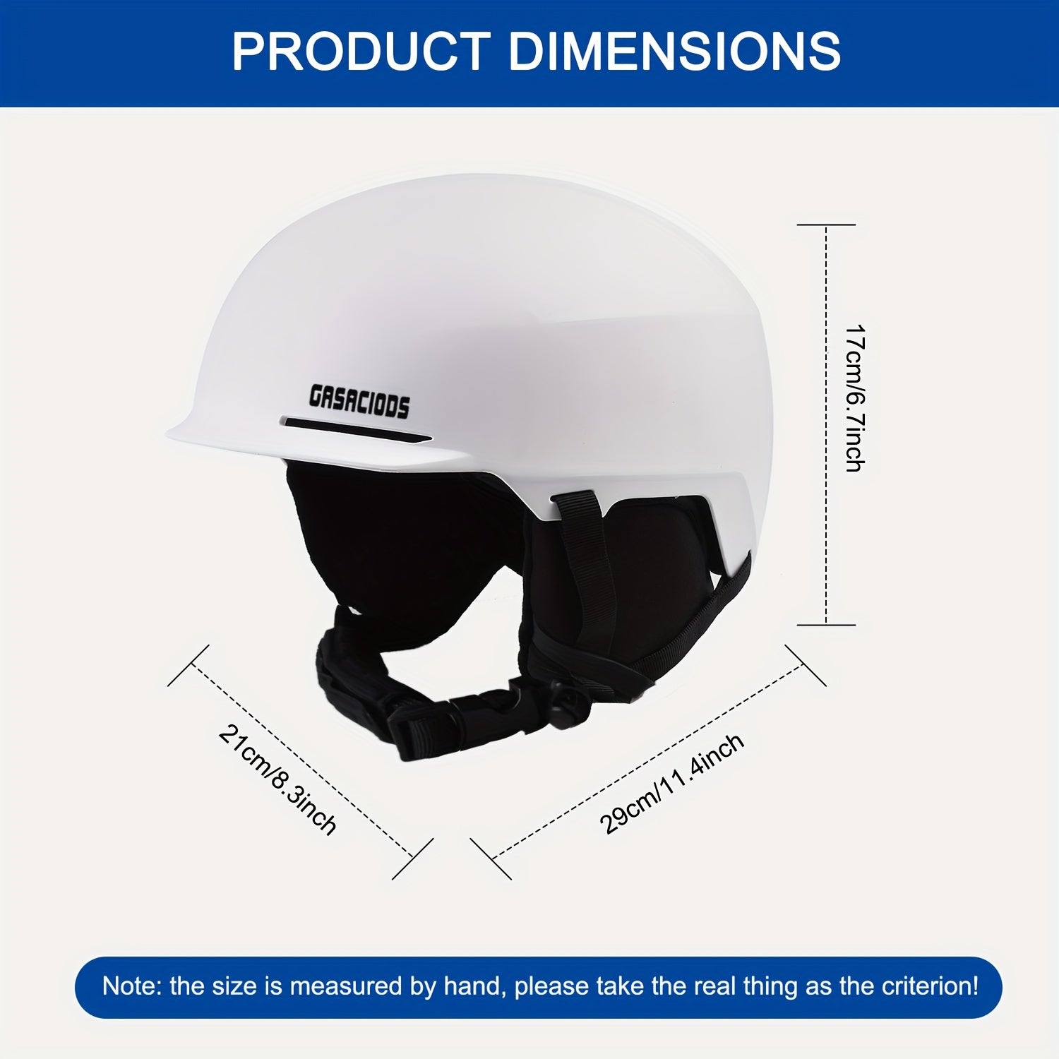 Ski Helmet Shock Resistant Safety ABS Housing EPS Vent Dial Goggles Compatible