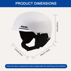 Ski Helmet Shock Resistant Safety ABS Housing EPS Vent Dial Goggles Compatible