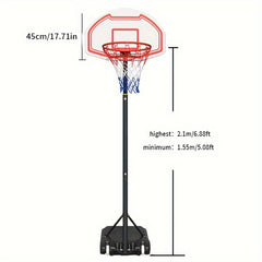 Adjustable Basketball Stand for Indoor and Outdoor Use