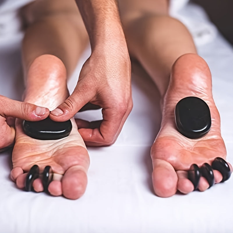 6pcs Large Hot Massage Stones for Home and Professional Hydrotherapy