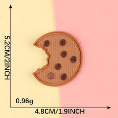 6pcs Cartoon Coconut Tree Cookies Embroidered Patch for Jacket