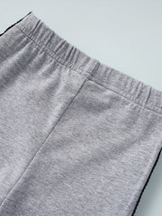 Girls' Stylish Side Taping Elastic Waist Sports Casual Sweatpants