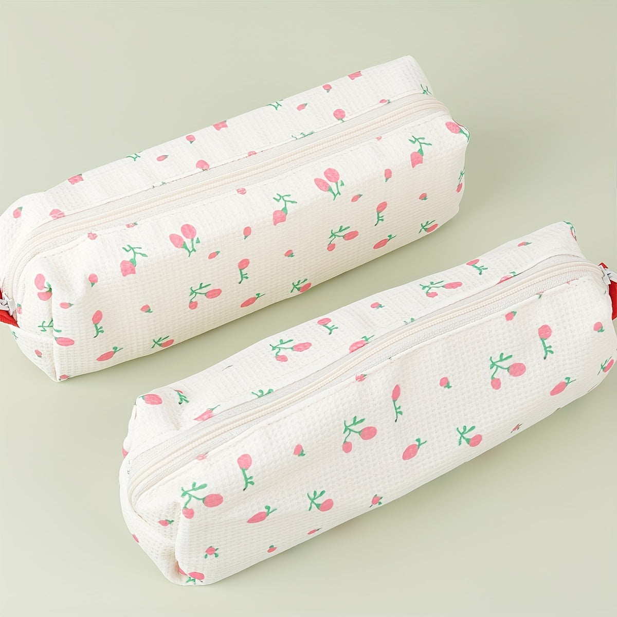Small Floral Pencil Bag Stationery Storage Bag 1pc