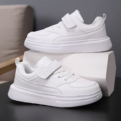 Girl's Solid Skate Shoes Comfy Non Slip Casual Sneakers For Kids