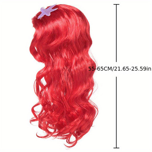 Princess Dress up Wigs For Girls Halloween Costume Kids Hair Wig