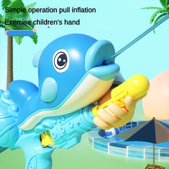 Dolphin Water Gun Toys Large Capacity Pump Pull Type Water Gun