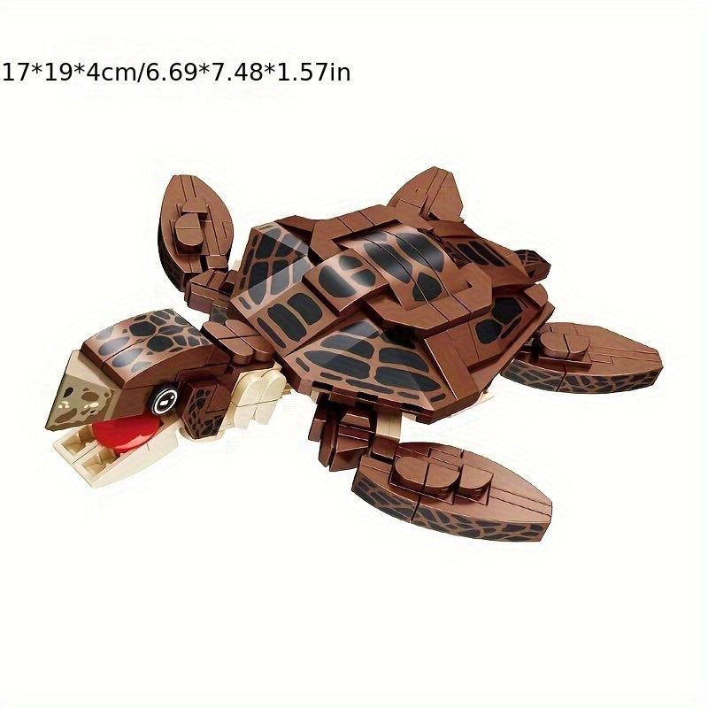 Marine Animal Blocks: Shark Crab Model DIY Toy