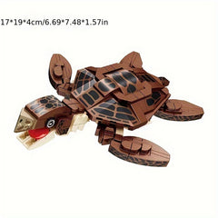 Marine Animal Blocks: Shark Crab Model DIY Toy