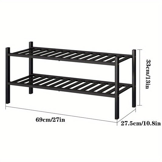 3 Tier Bamboo Shoe Rack Organize Shoes Clothes with Ease