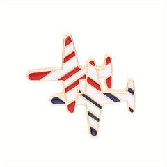 Aircraft Metal Brooch Small Badges for Men and Women