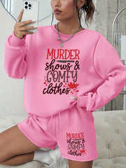  Halloween Women's Sweatshirt & Shorts Set