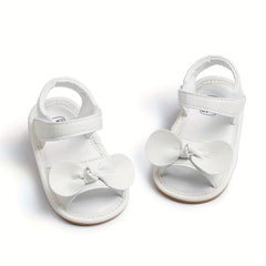 Bowknot Open Toe Sandals Baby Girls Non slip Beach Summer Lightweight
