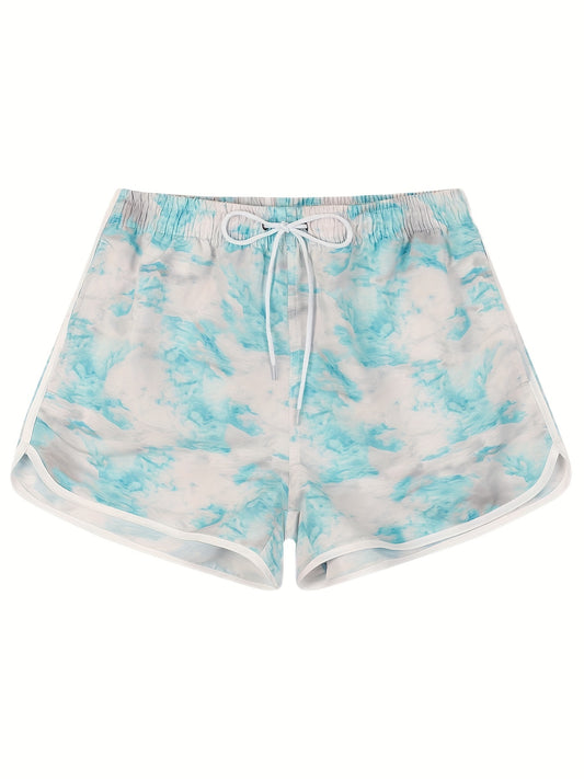 Women's All Over Print Drawstring Shorts for Spring & Summer