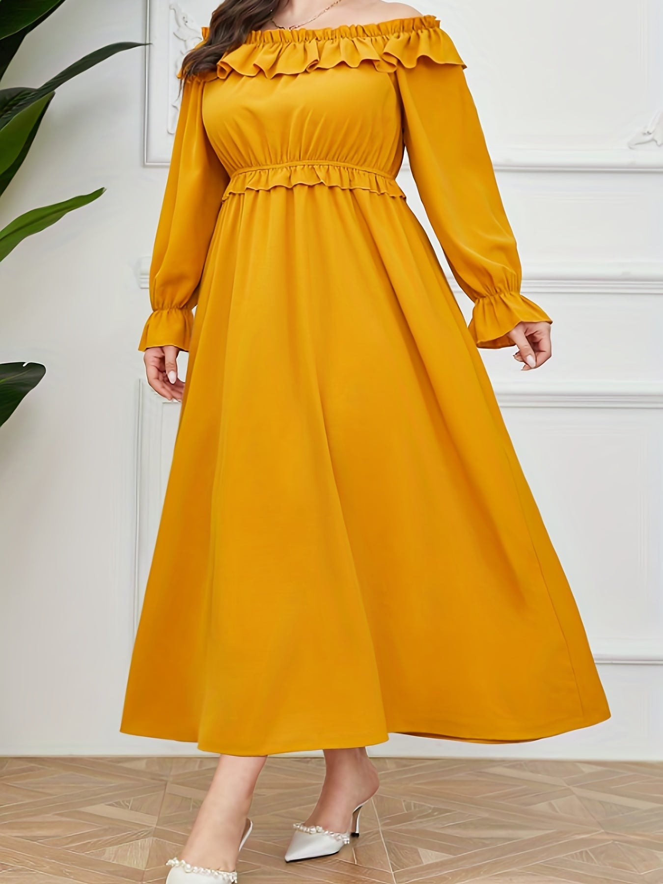  Women's Off Shoulder Maxi Dress