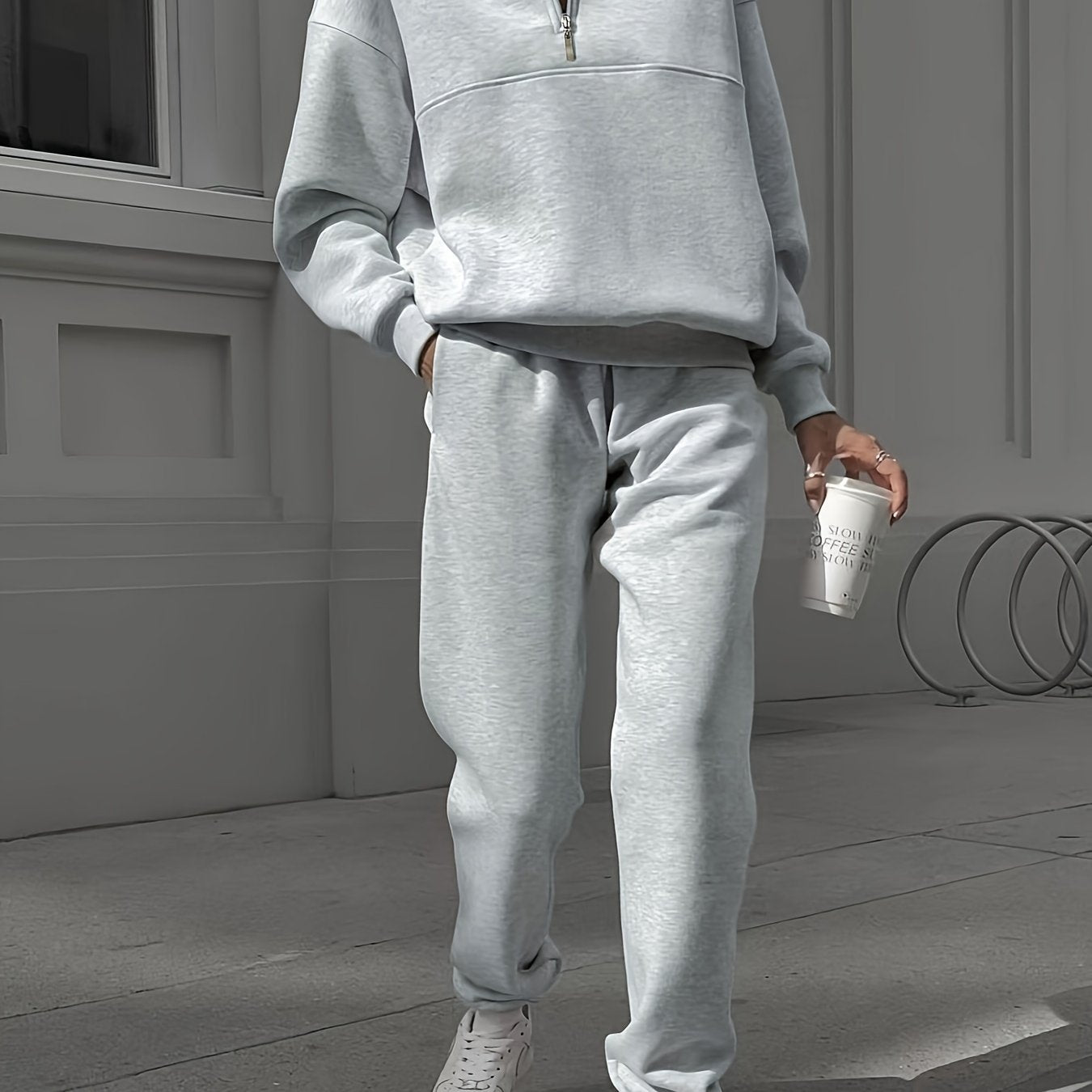 Half Zip Pullover & Joggers Set