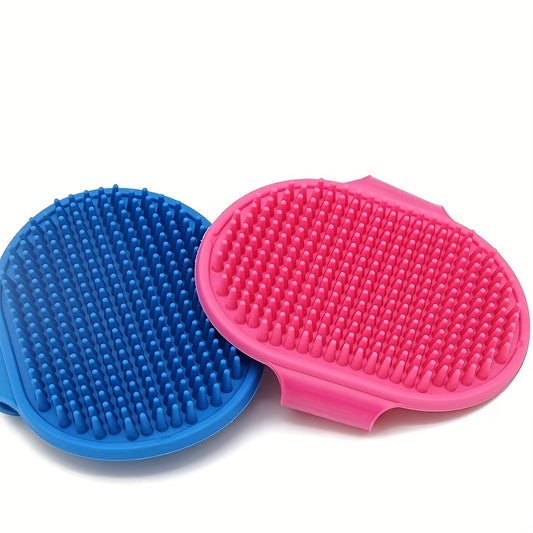 2 in 1 Pet Bath Brush and Massage Glove for Cats and Dogs