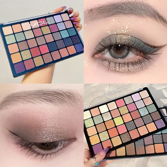 40 Shades Pearly Glitter Eyeshadow Palette for Daily Use