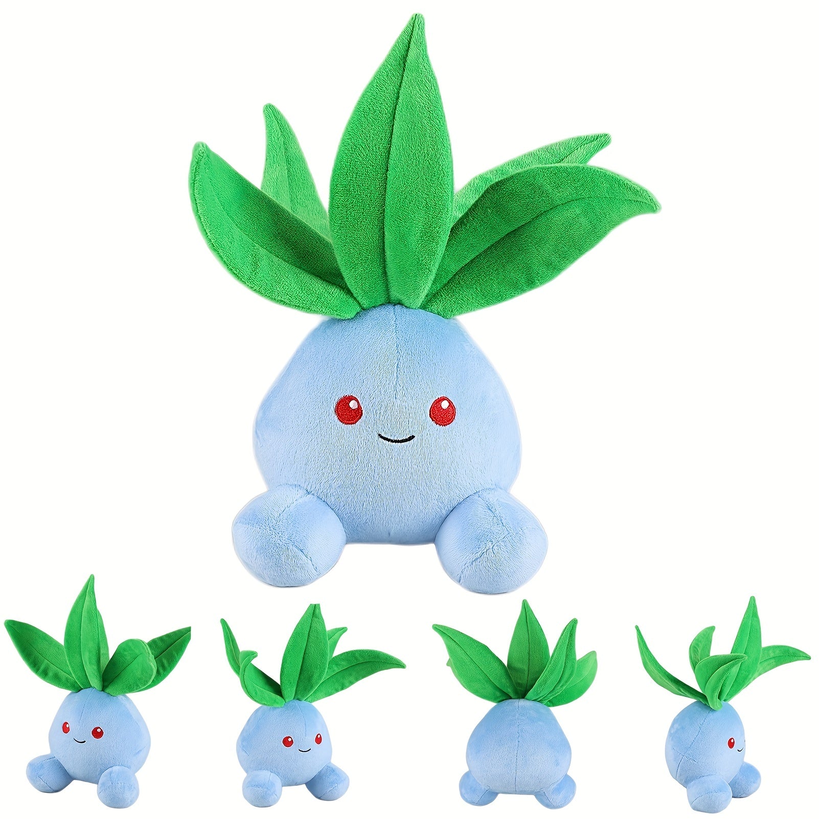 Oddish Plush Toy - Sitting Stuffed Doll for Kids - Gift for Birthday