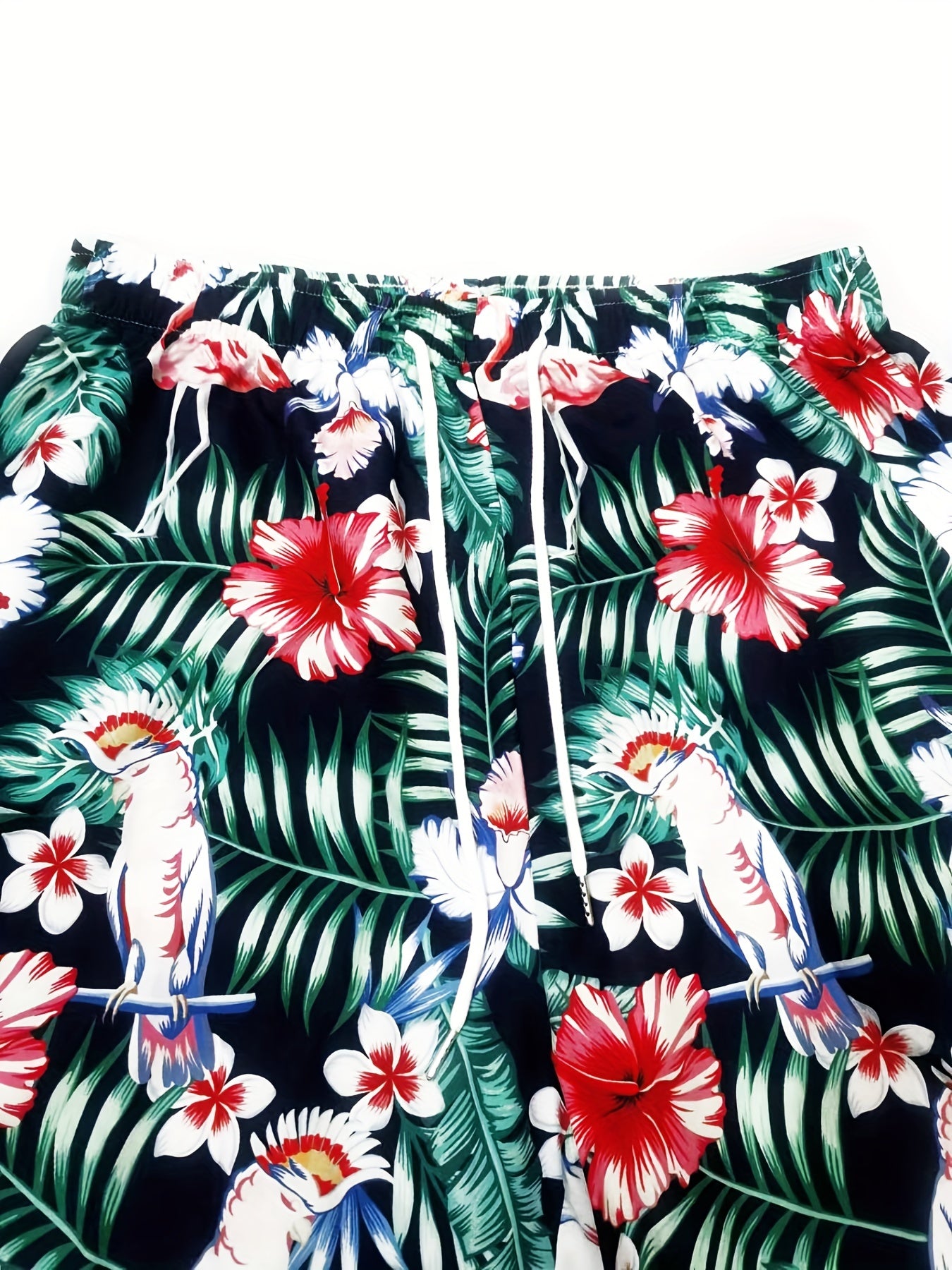 Quick Dry Paisley Floral Print Men's Swim Trunks Board Shorts