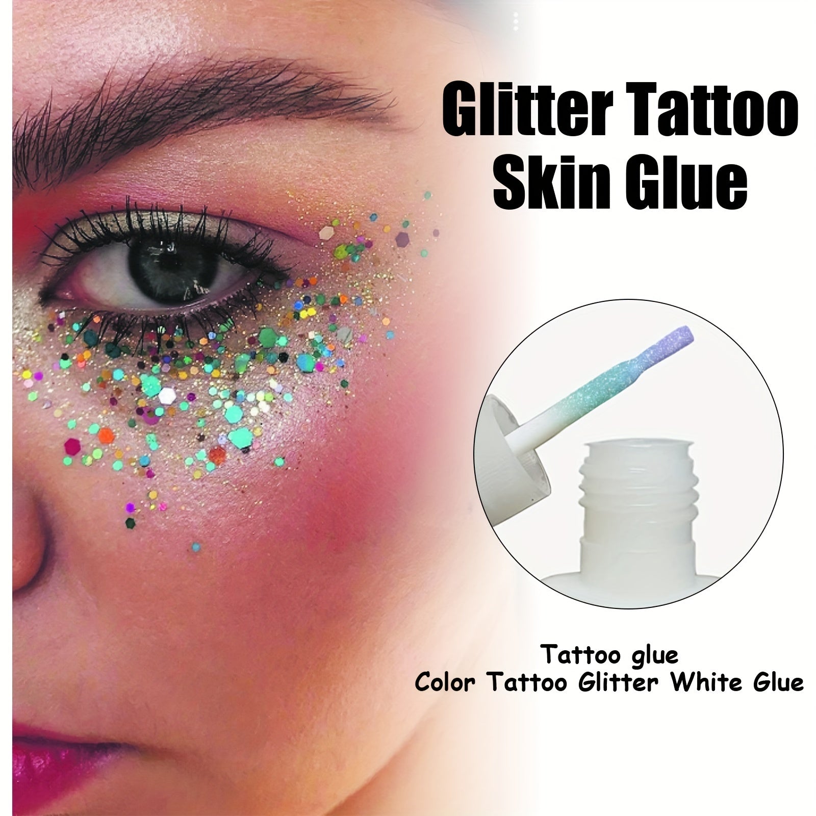 Glitter Tattoo Skin Glue Makeup Sequins Glitter Powder Eye Makeup Toy